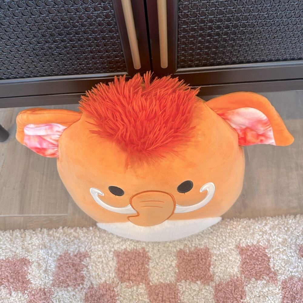 Squishmallows 16" Wilbie the Orange Woolly Mammoth Plush Toy - Picture 2 of 6